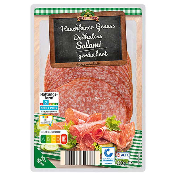 Delikatess Salami Aufschnitt 200 g, Klassik