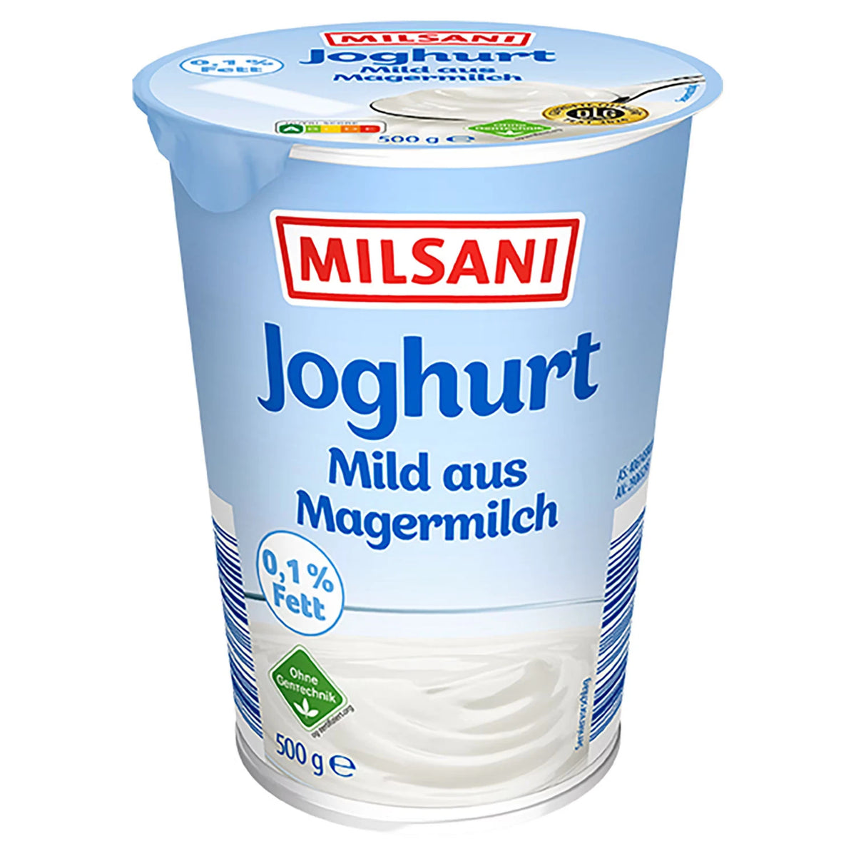 Joghurt mild aus Magermilch, 0,1 % Fett, 500 g