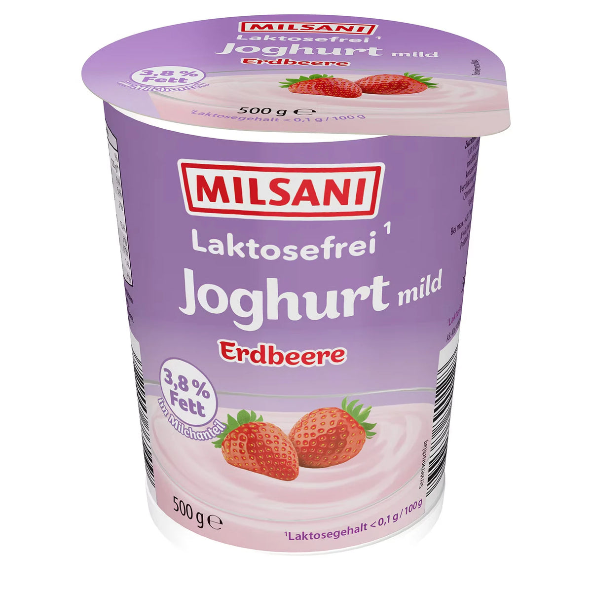 Joghurt laktosefrei 500 g, Erdbeere