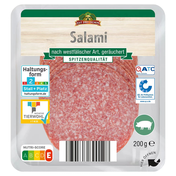 Dauerwurst - Aufschnitt 200 g, Salami