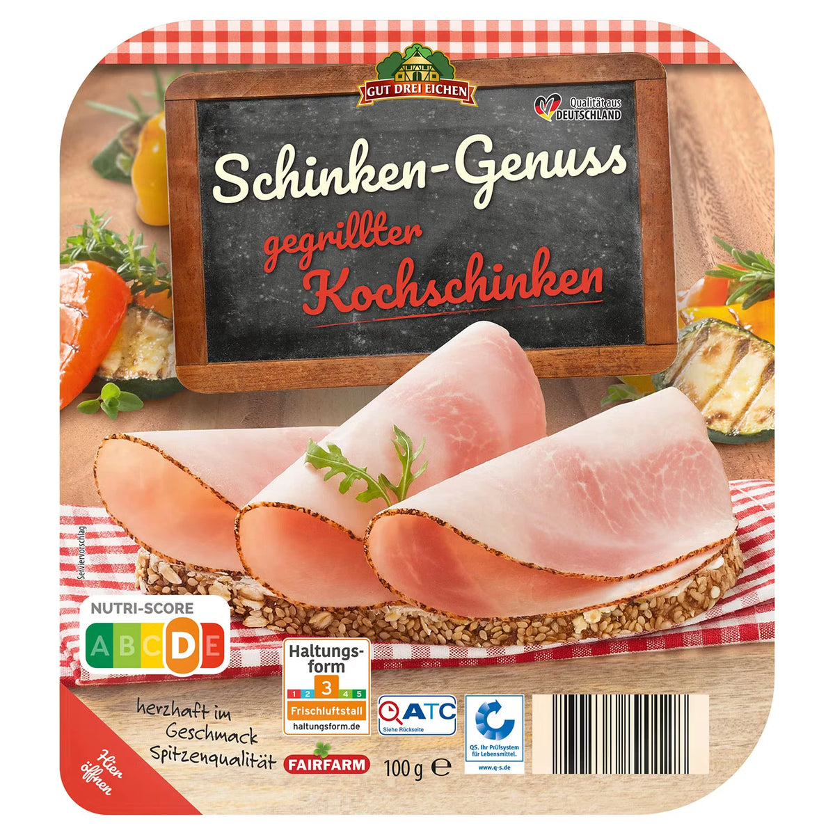 Kochschinken-Genuss 100 g, Gegrillter Kochschinken