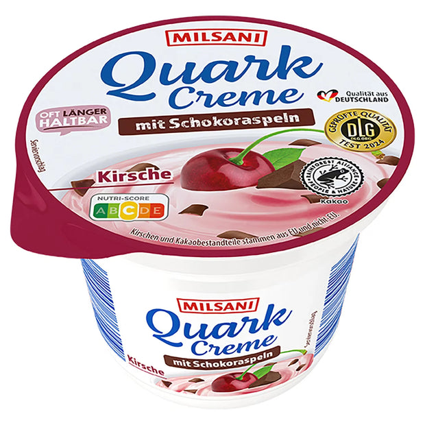 Quarkcreme mit Schokoraspeln 200 g, Kirsche