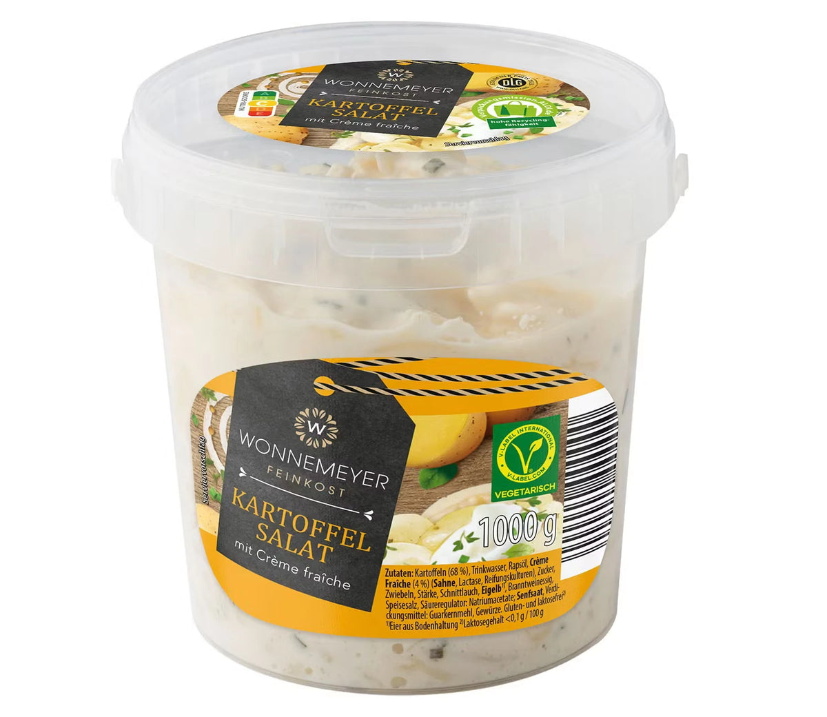 Salatschale 1 kg, Kartoffelsalat Creme Fraiche
