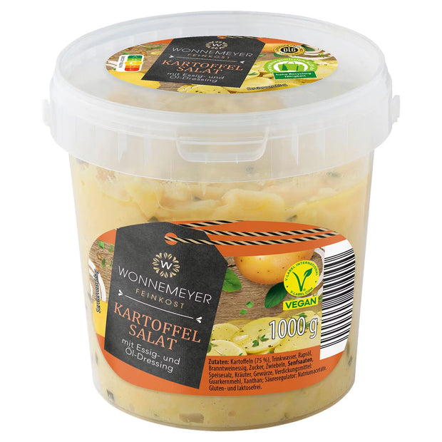 Salatschale 1 kg, Kartoffelsalat mit Essig-Öl
