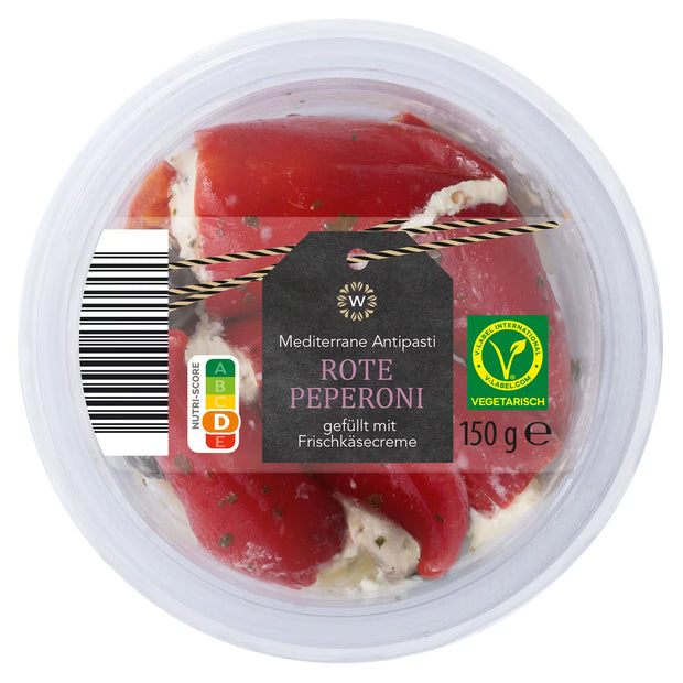 Mediterrane Antipasti 150 g, Rote Pepperoni