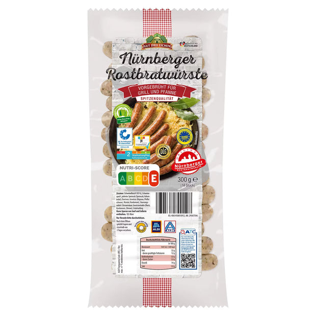 Nürnberger Rostbratwurst 300 g, Klassik