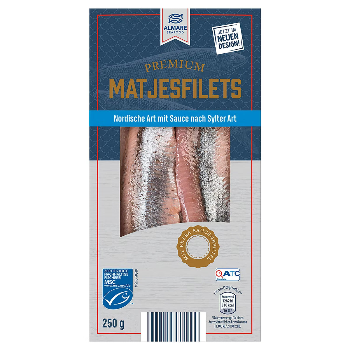 Matjesfilet mit Sauce, Sauce Sylter Art 250 g