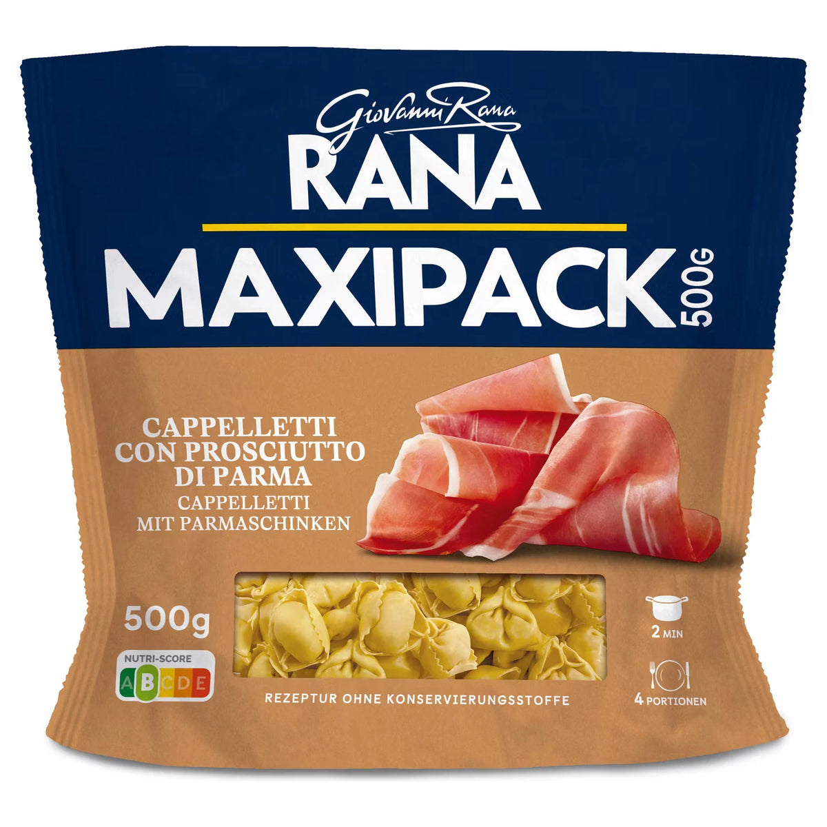 Tortelloni Big Pack 500 g, Prosciutto Crudo