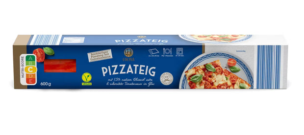 Pizzateig mit Tomatensoße 600 g, Classic
