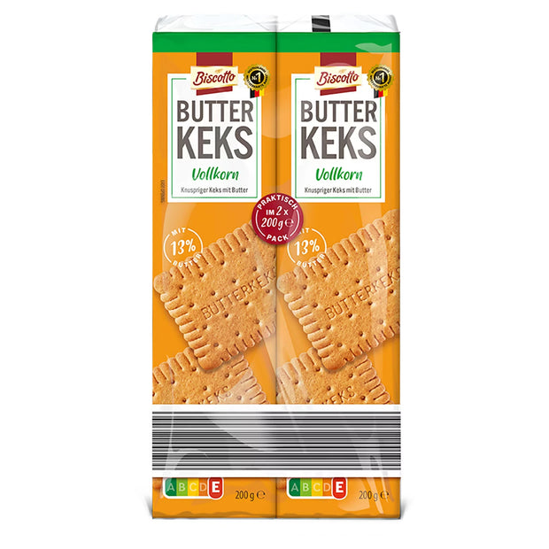 Butterkeks 400 g, Vollkorn