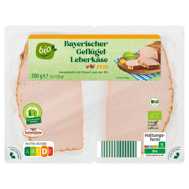 Bio-Bayerischer-Leberkäse Geflügel 300 g