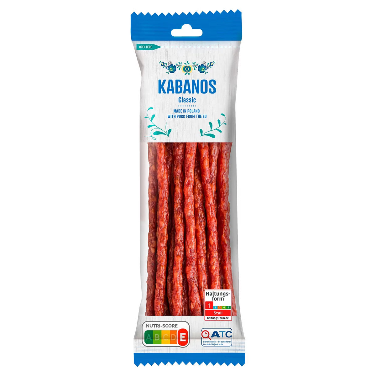 Polnische Kabanossi-Stangen 120 g, Klassik