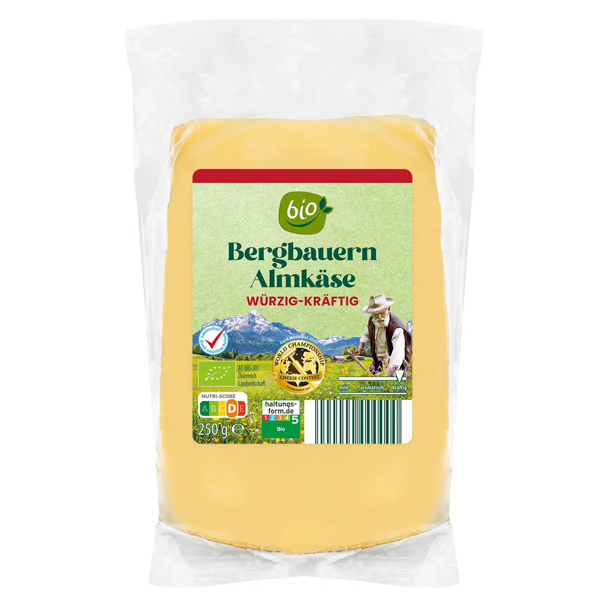 Bio-Bergbauernkäse-Variationen 250 g, Almkäse