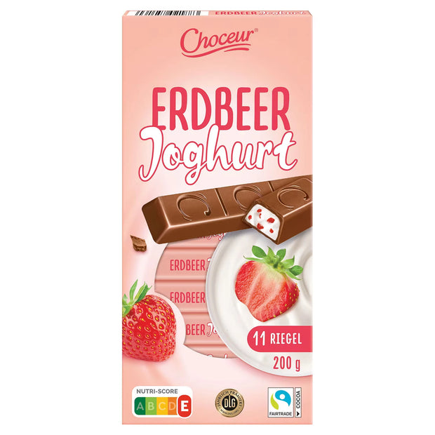 Milchriegel 200 g, Erdbeer-Joghurt
