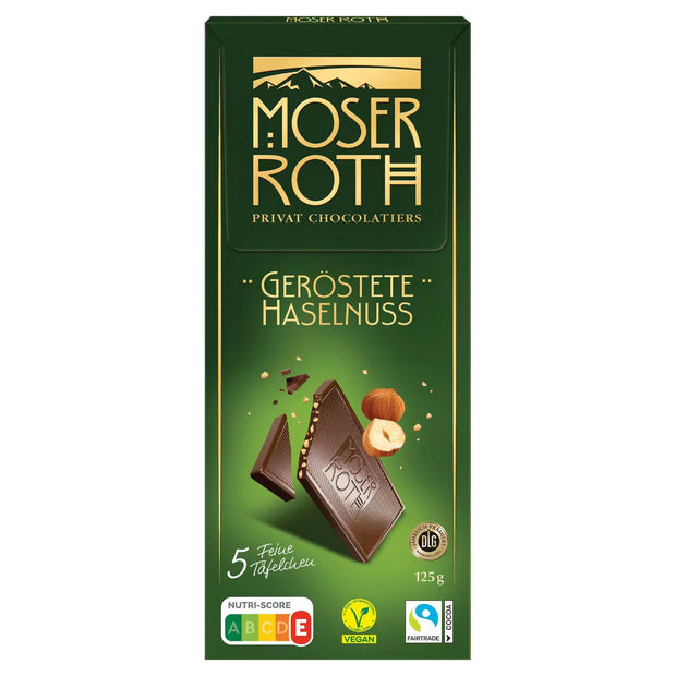Schokolade 125 g, Zartbitter-Geröstete Haselnuss