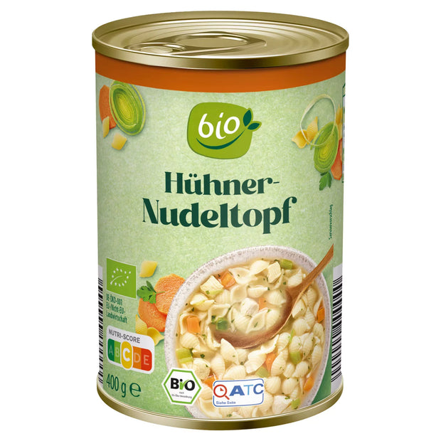 Bio-Suppe/-Eintopf 400 g, Hühnersuppe
