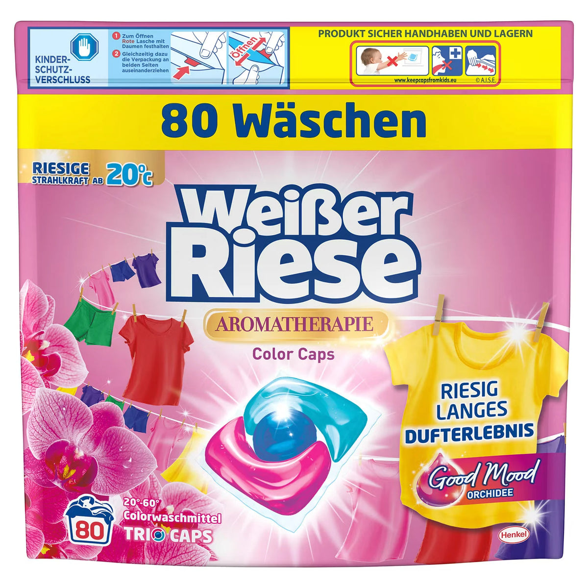 Waschmittel XXL, Color Caps Orchidee