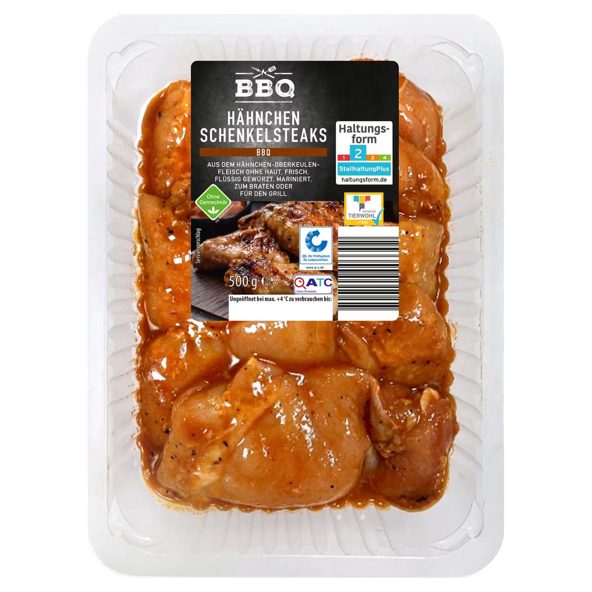 Hähnchen Schenkelsteaks 500 g, BBQ