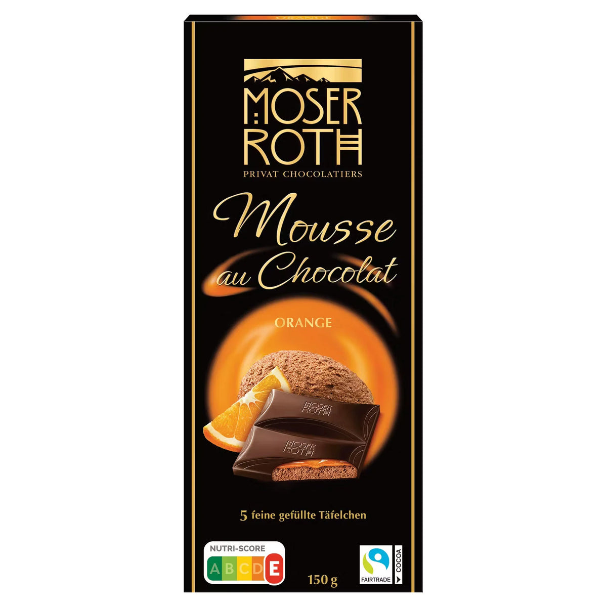 Schokolade "Mousse au Chocolat" 150 g, Orange
