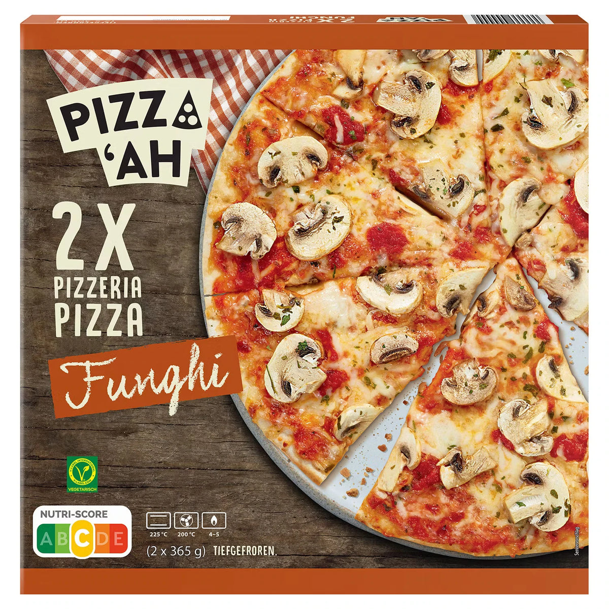 Pizzeria Pizza, Funghi 2 x 365 g