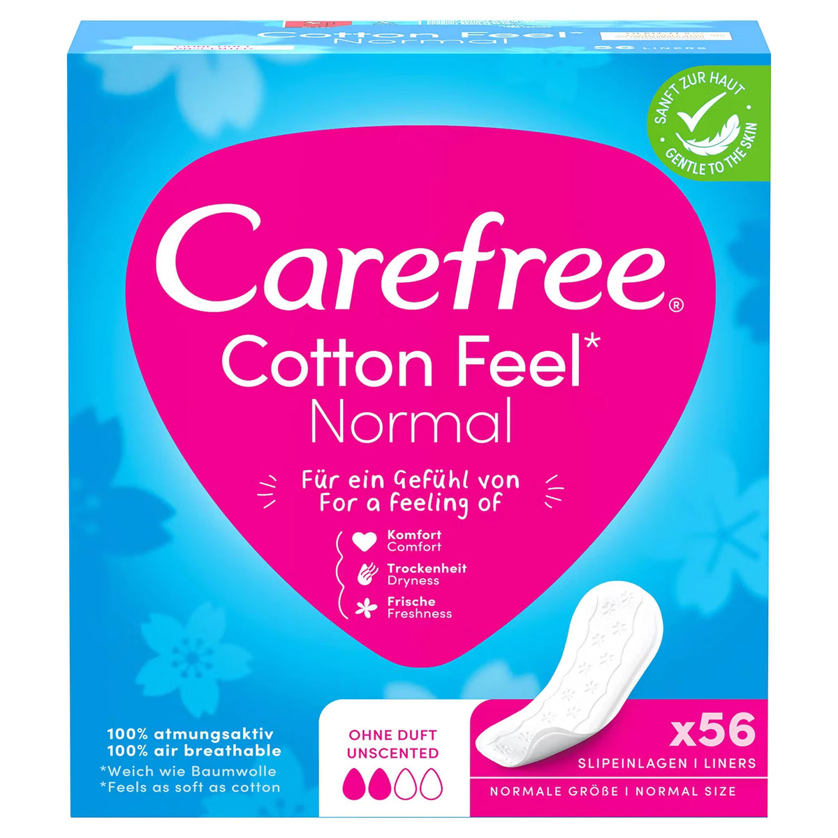 Slipeinlagen Cotton Feel Normal, 56 Stück