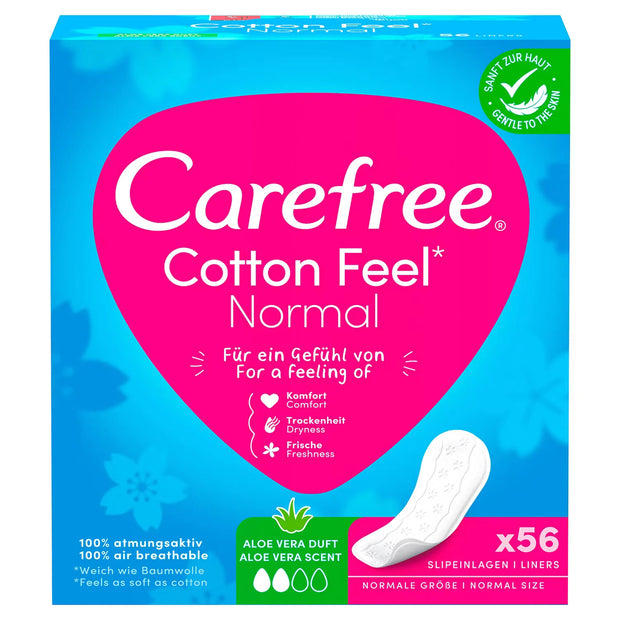 Slipeinlagen Cotton Feel Normal Aloe Vera, 56 Stück