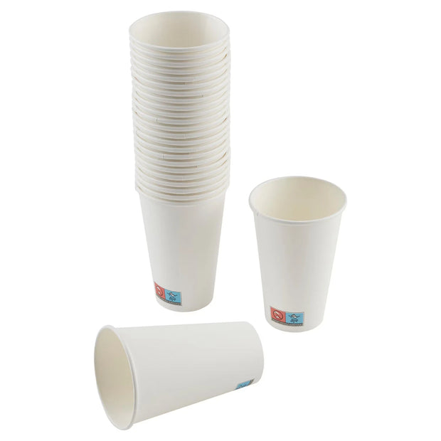 Einweggeschirr Party-Sortiment, Becher, Weiß, 25er-Pack
