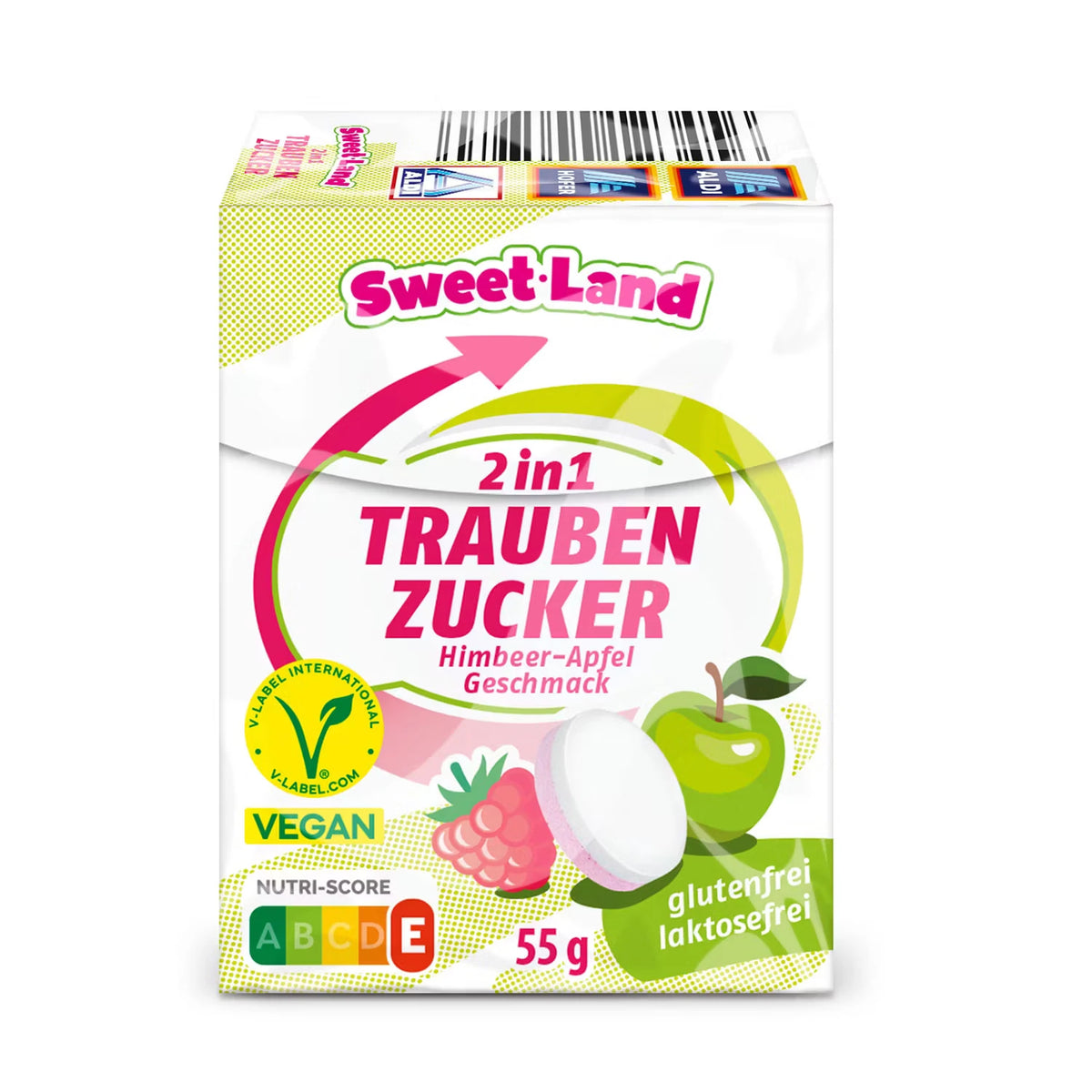Traubenzucker Duo 2 x 55 g, Himbeere