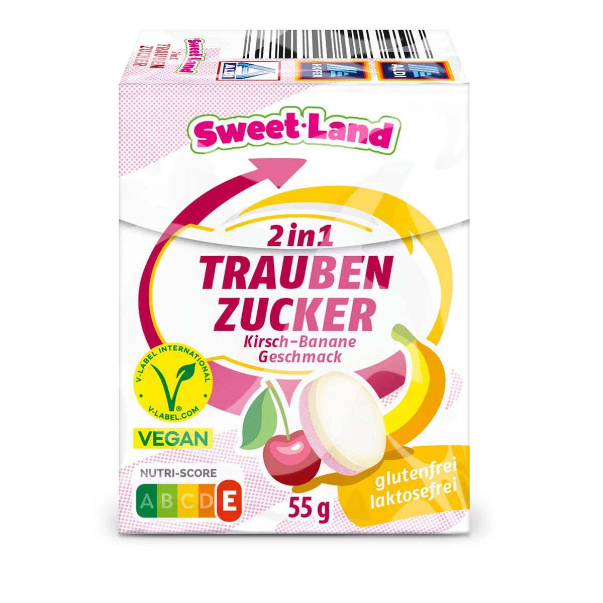 Traubenzucker Duo 2 x 55 g, Kirsche