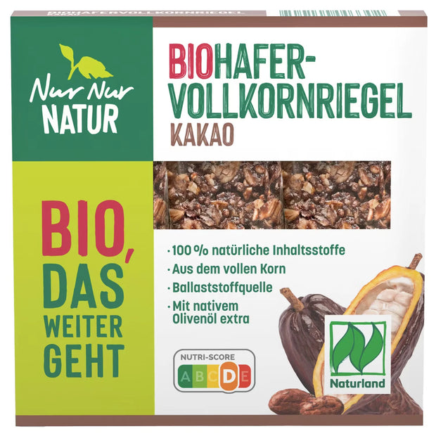 Bio-Hafervollkorn-Riegel 105 g, Schoko