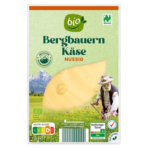 Bio-Bergbauernkäse 150g, Nussig