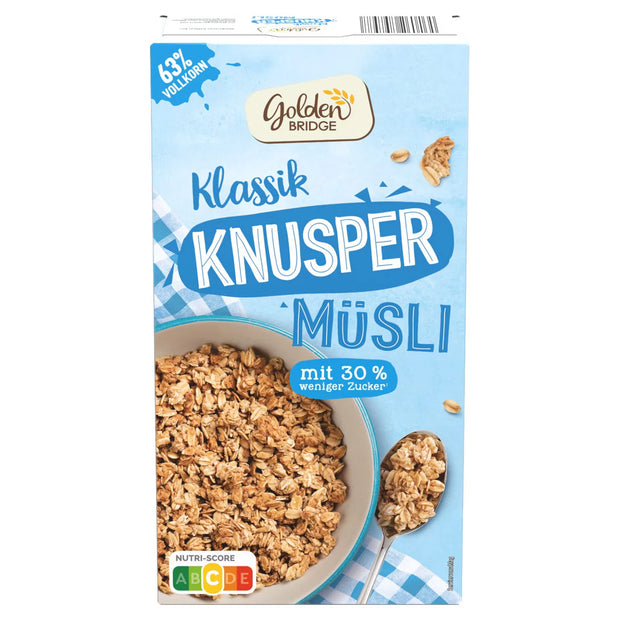 Knuspermüsli, Weniger Zucker 750 g
