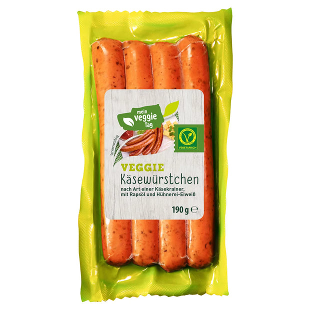 Veggie Grillwürste 190 g, Käsekrainer
