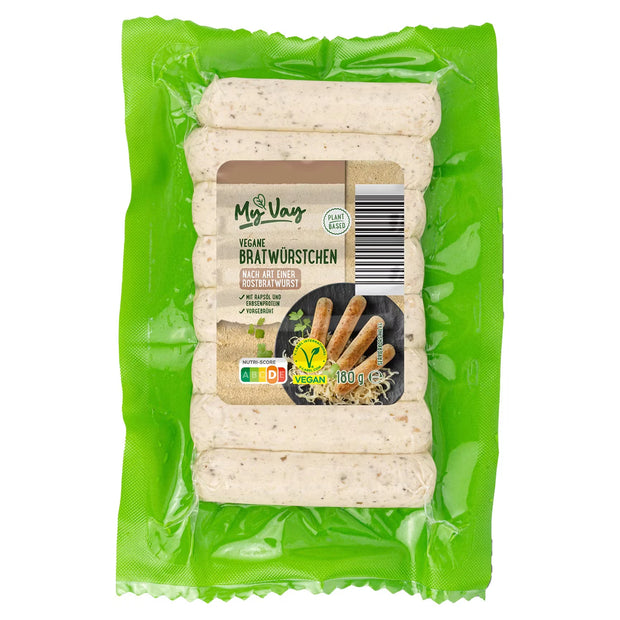 Vegane Grillwürste 180 g, Rostbratwürstchen