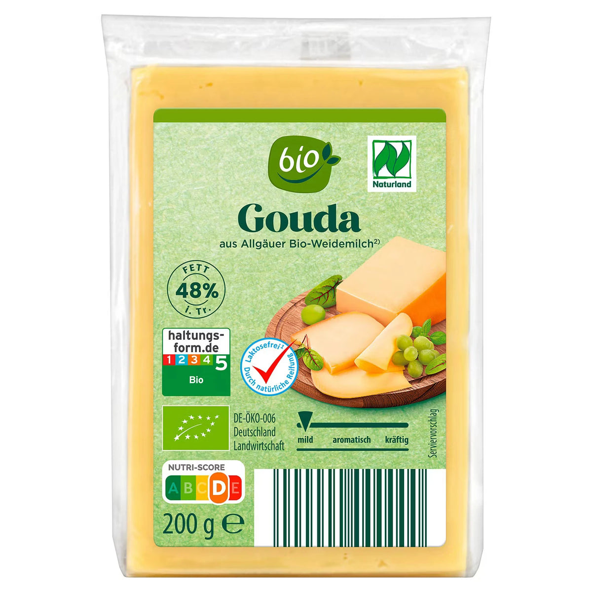 Bio-Käsestücke 200 g, Gouda