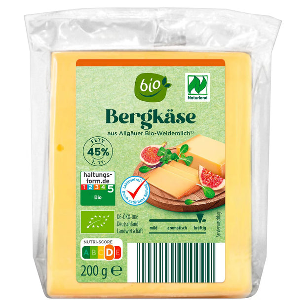 Bio-Käsestücke 200 g, Bergkäse