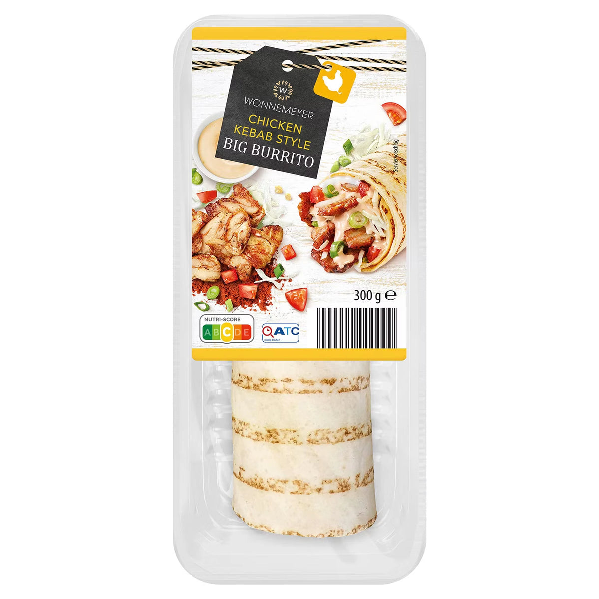Big Burrito 300 g, Chicken Kebab