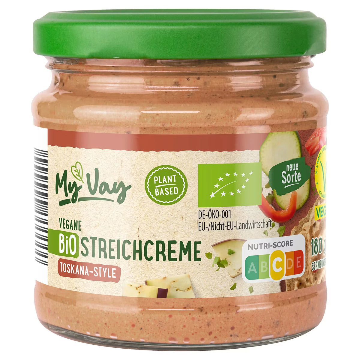 Bio Vegane Streichcreme 180g, Toskana