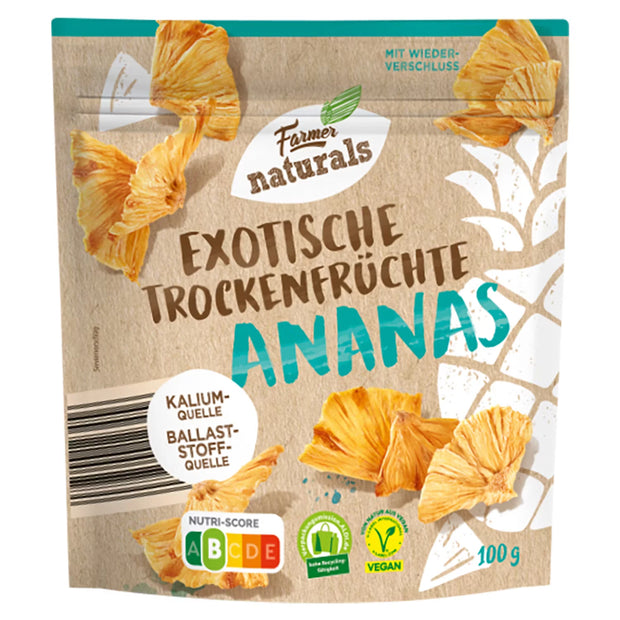 Exotische Trockenfrüchte 100 g, Ananas