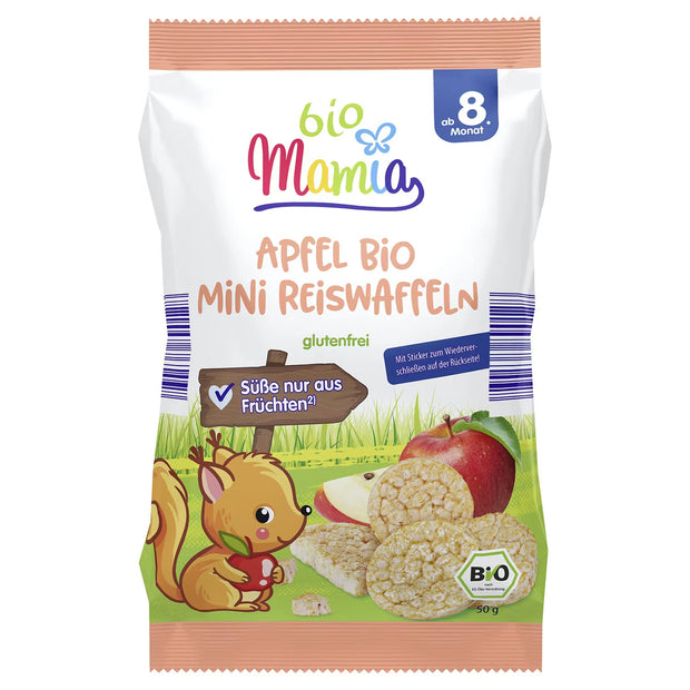 Bio-Mini Reiswaffeln 50 g, Apfel