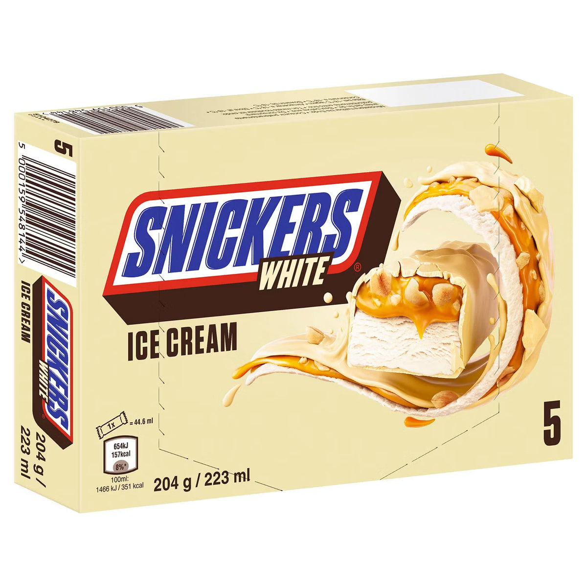 Snickers Eisriegel, Weiß 204 g