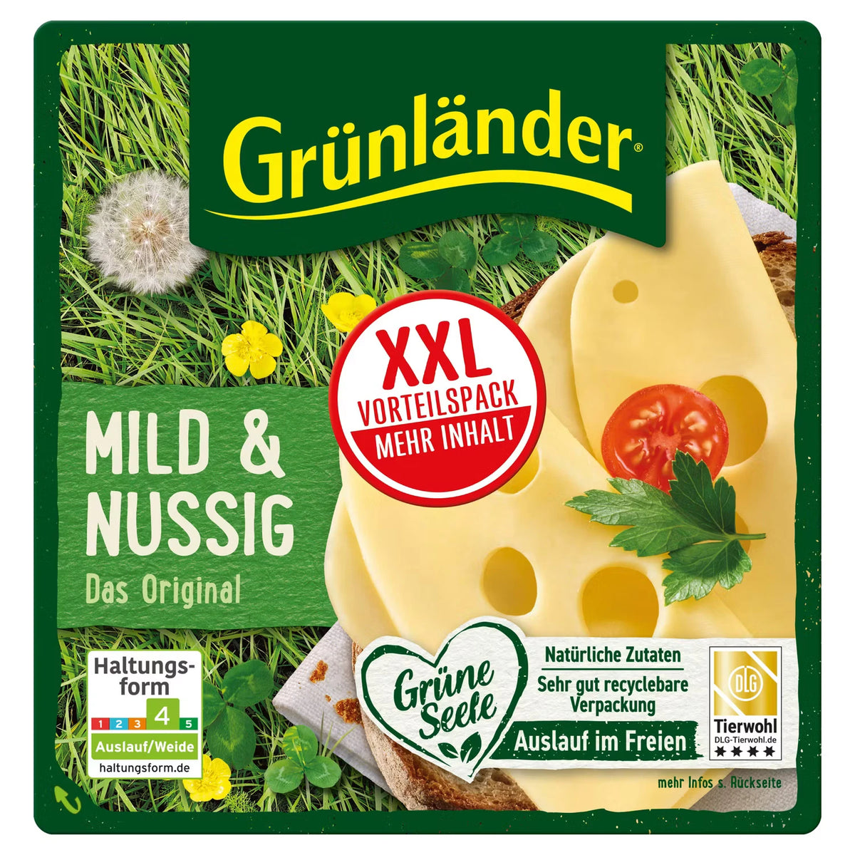 Grünländer XXL 240 g, mild und nussig