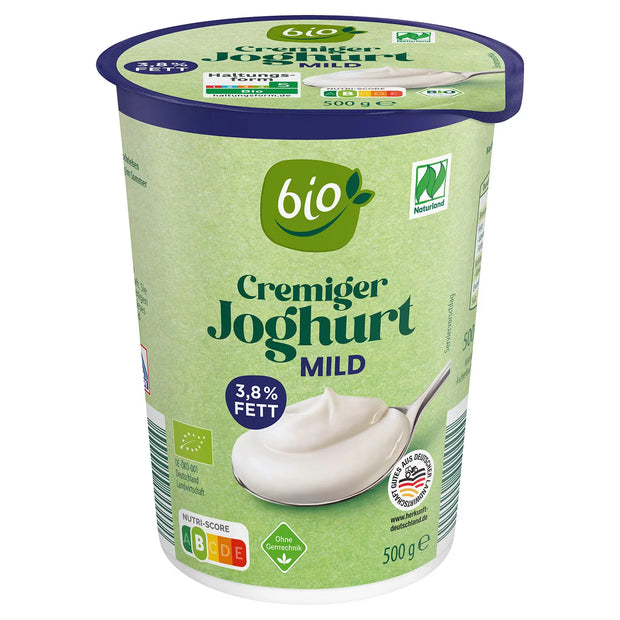Bio-Joghurt 500 g, 3,8 % Fett