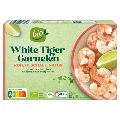 Bio-Garnelen 225 g, White Tiger