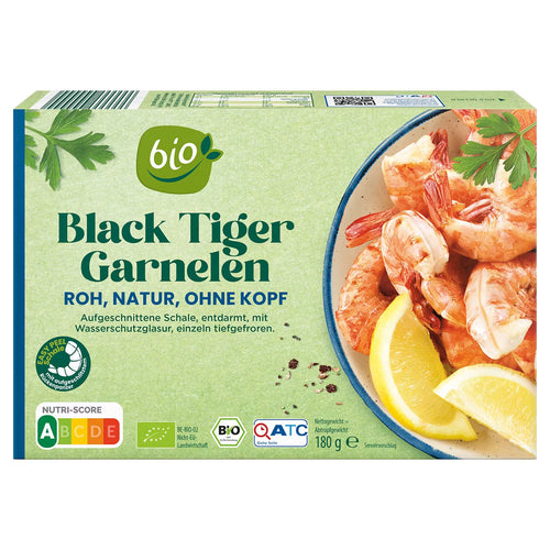 Bio-Garnelen 180 g, Black Tiger