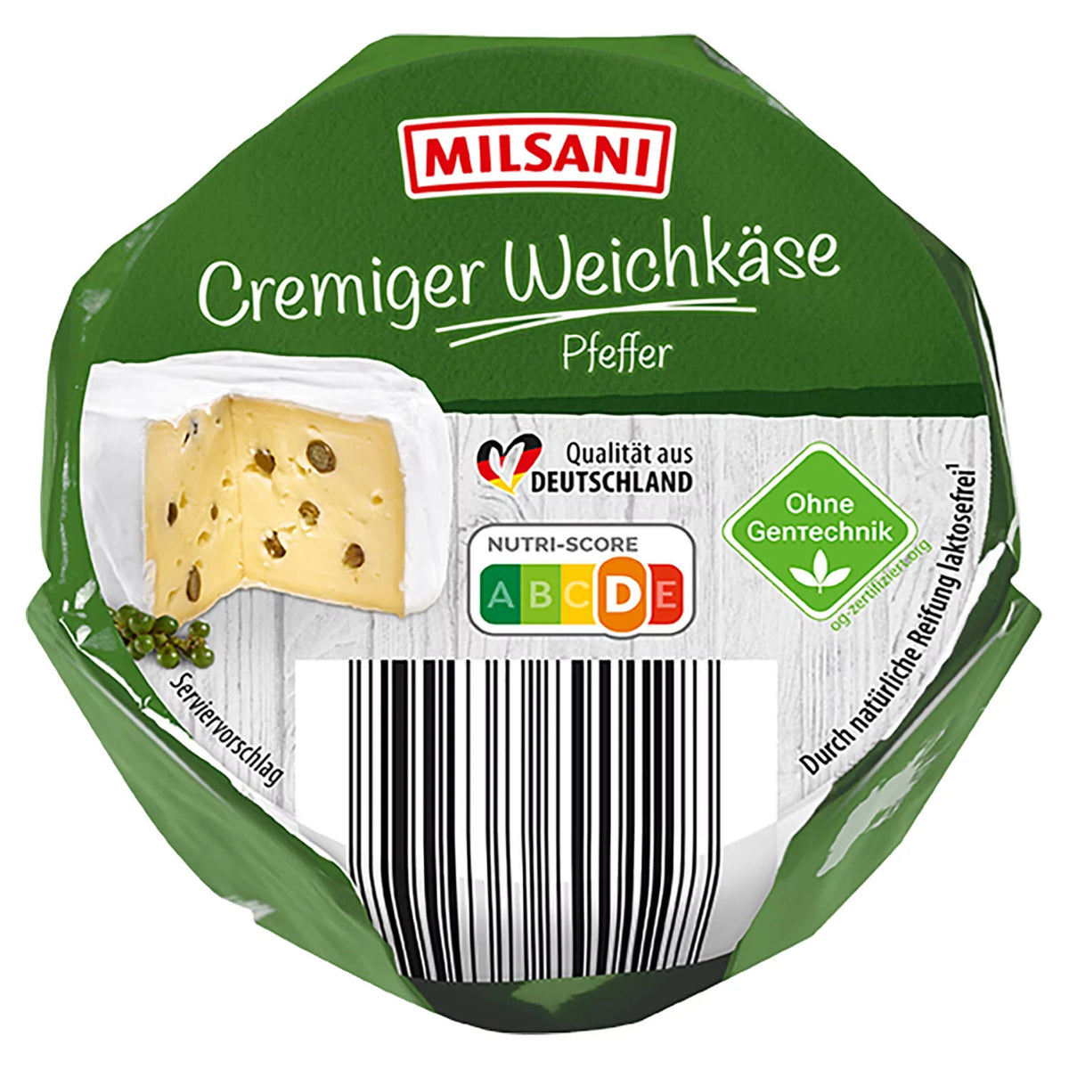 Weichkäse Minitorte 50 % Fett 150 g, Pfeffer