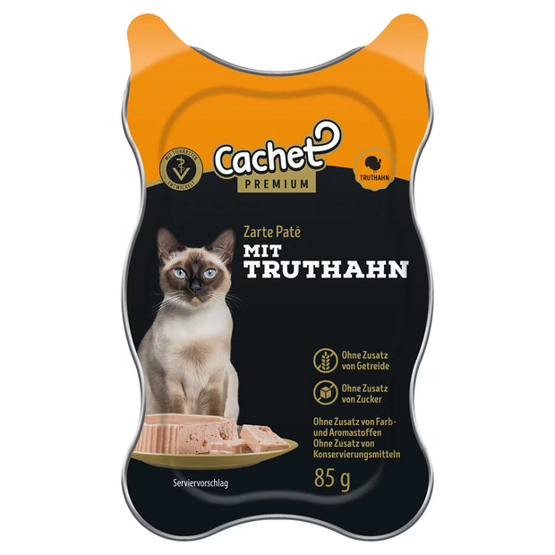 Katzen Nassfutter 85 g, Putenpastete