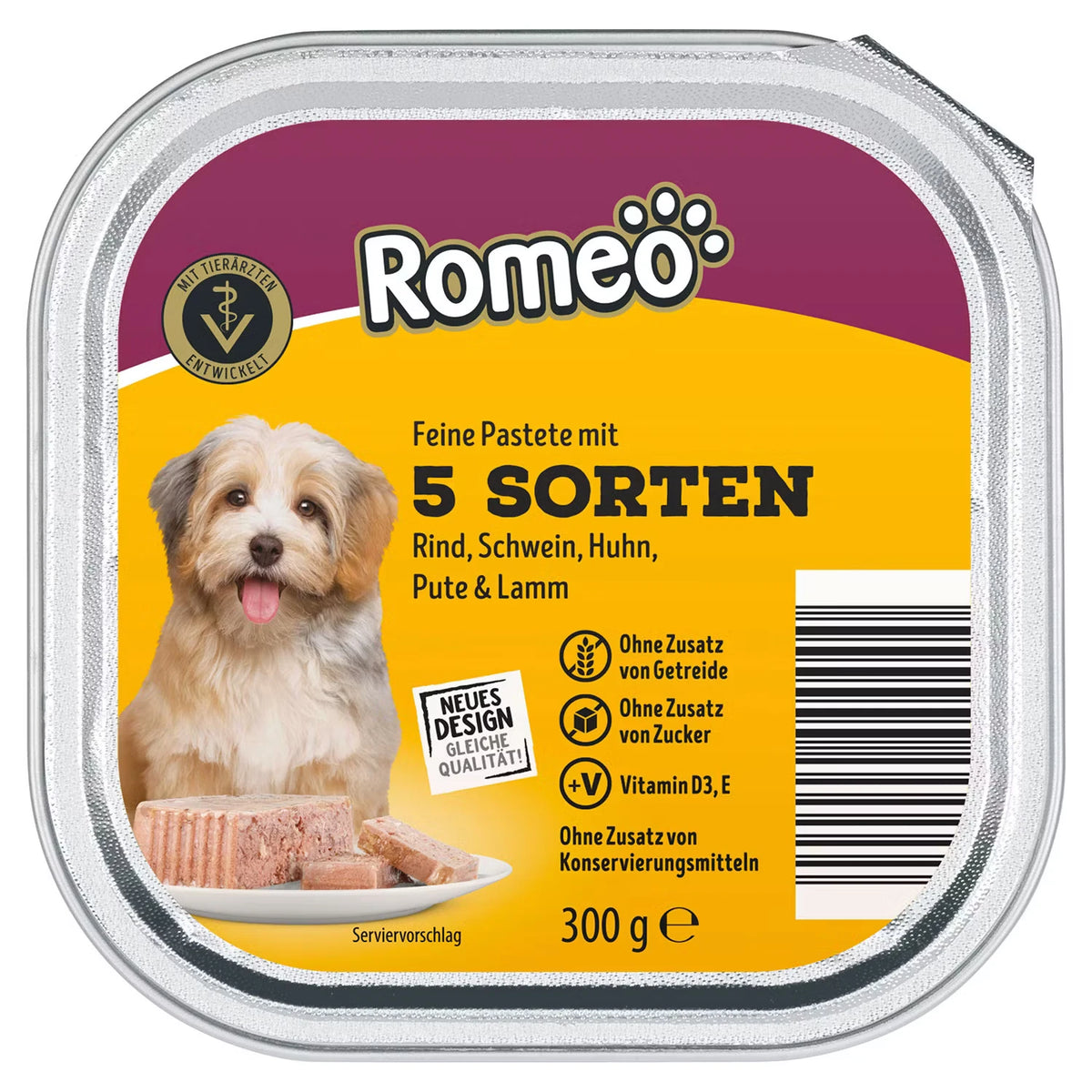 Classic Hund Nass 300 g, 5 Fleischvarian