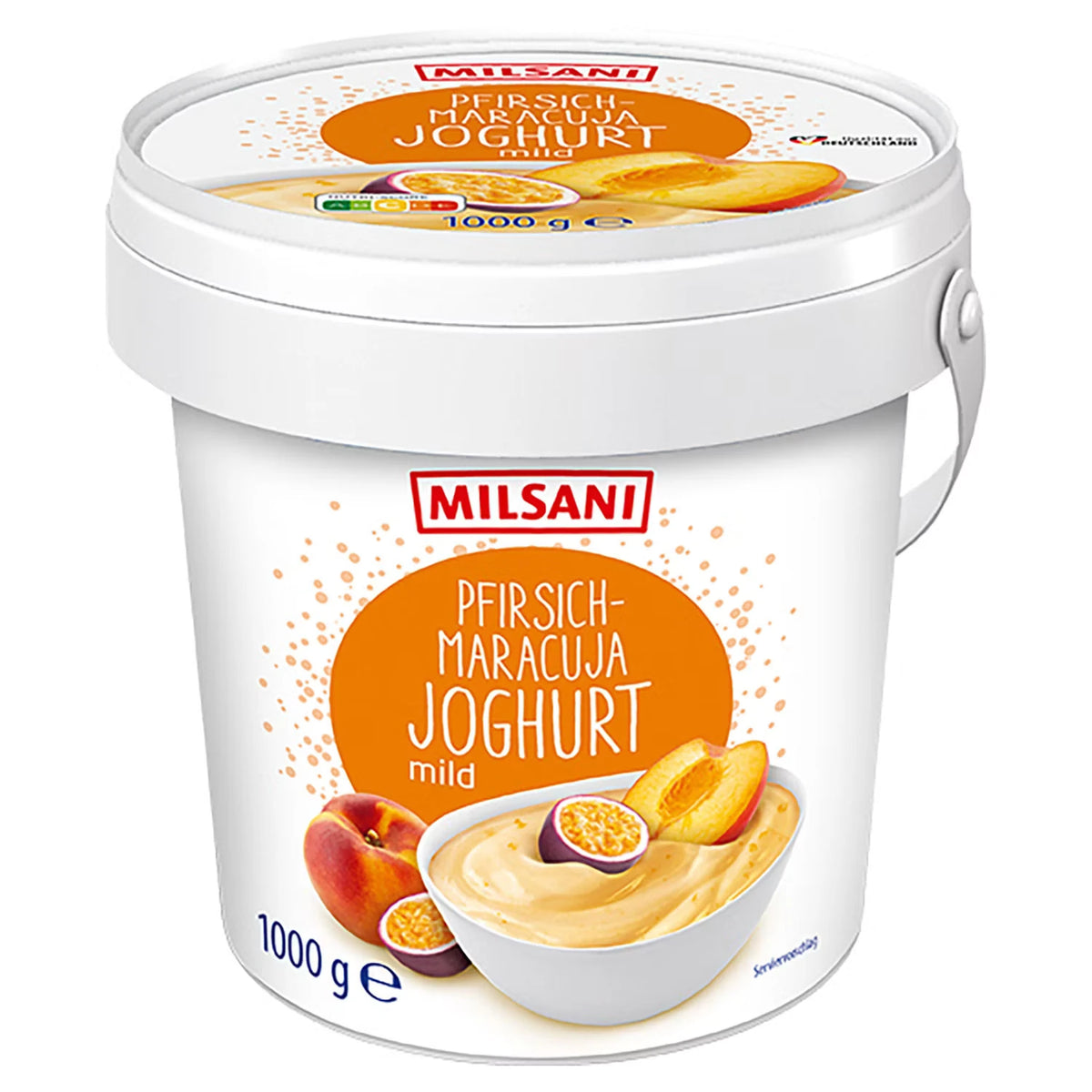 Fruchtjoghurt 1 kg, Pfirsich-Passionsfrucht