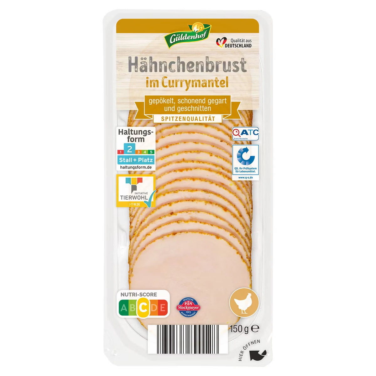Hähnchenbrust 150 g, Curry